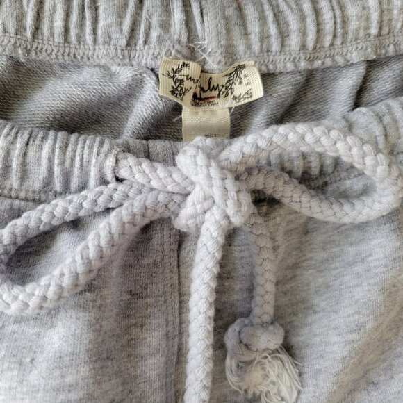 NWOT Free People Intimately Size S Cotton Tie Waist Neutral Lounge Shorts - Picture 5 of 6